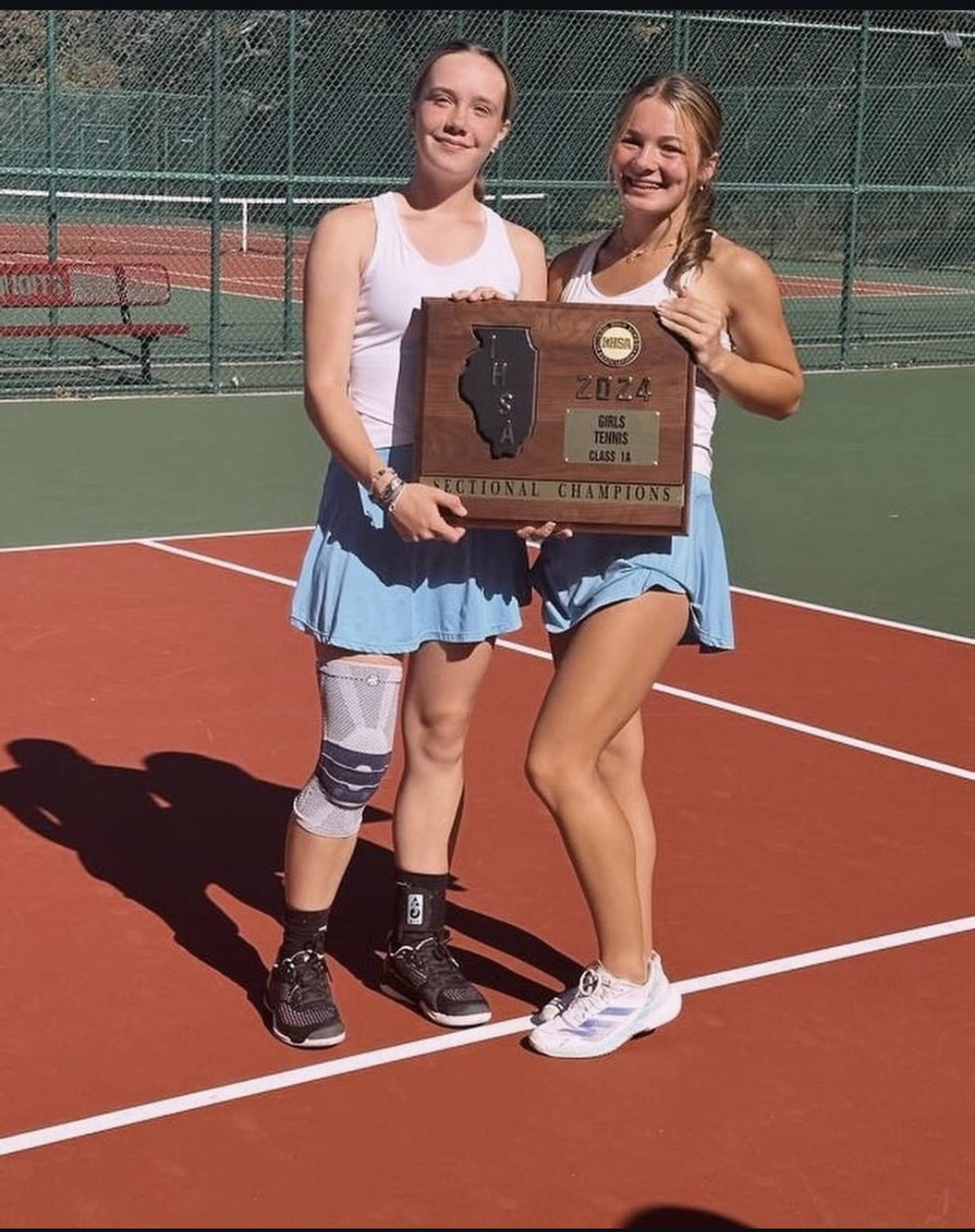 Julia Lukey (left) and Jenna Remke, Marian Central