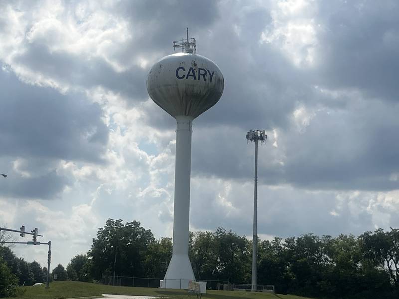 The Cary water tower, located at 3400 Three Oaks Road, will get repainted and maintenance work done start this month. July 6, 2023.