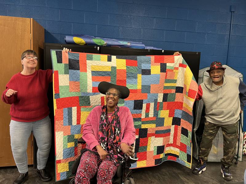 The centerpiece auction item for the 28th Great Chefs Tasting and Auction on March 2 is a quilt that clients receiving services at UCP-Center for Disability Services in Joliet created to help raise funds for respite care.