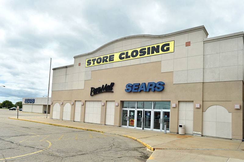 An exterior view of The Peru mall when Sears announced it was closing inside the mall in 2017. Before Sears, Montgomery Wards occupied the Mall's south entrance.