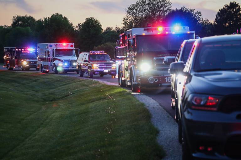 A man was briefly hospitalized Monday, May 16, 2022, after exposure to chlorine tablets from a pool product in Spring Grove.