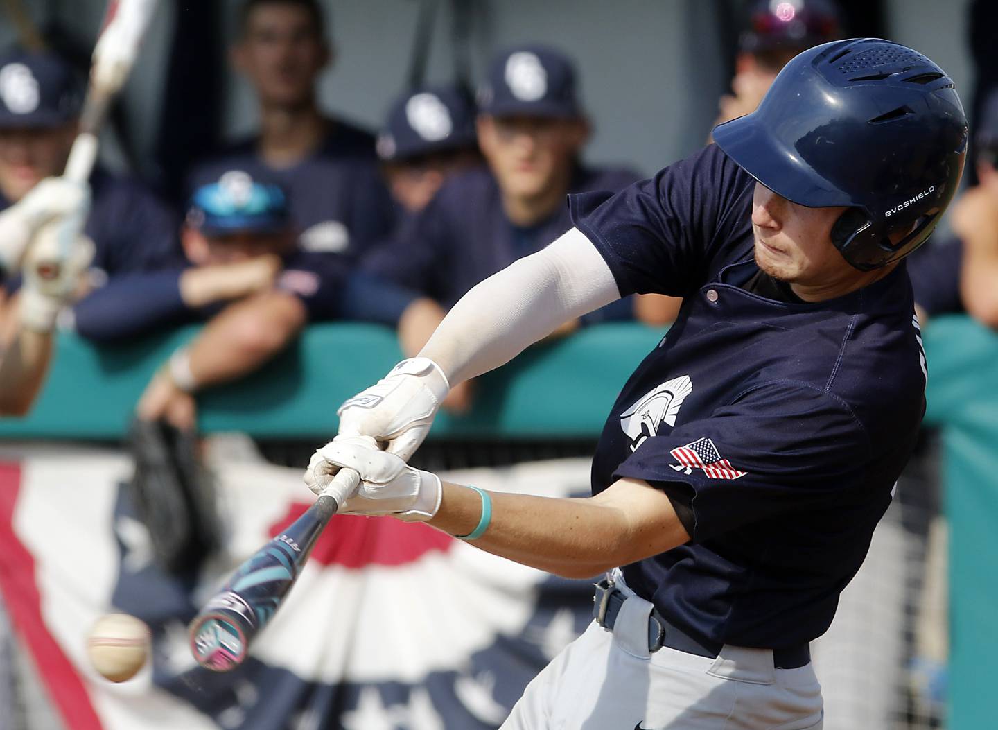 Cary-Grove’s Jacob Duvall connects with the ball during the IHSA Class 3A Grayslake Central Sectional semifinal baseball game against Prairie Ridge on Wednesday, June 4, 2025, at Grayslake Central High School.