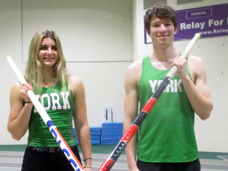 Track and field notes: York vaulters Gavin Schaer, Lainey Paul have record-breaking weekend