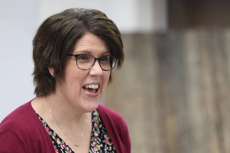 Tammy Miller, a professor in the Agriculture department at Joliet Junior College, teaches at her class Intro to Soil Science on Monday, April 3, 2023 in Joliet.