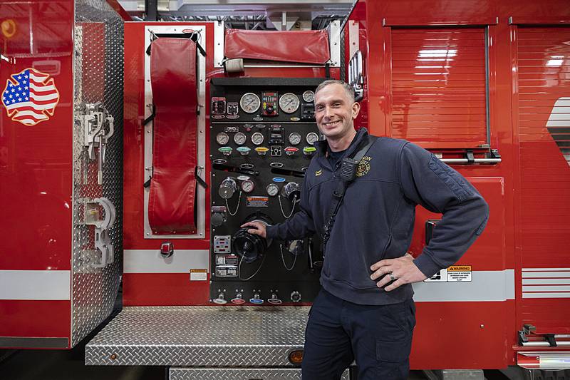 Dixon City Firefighter Aaron Brown.