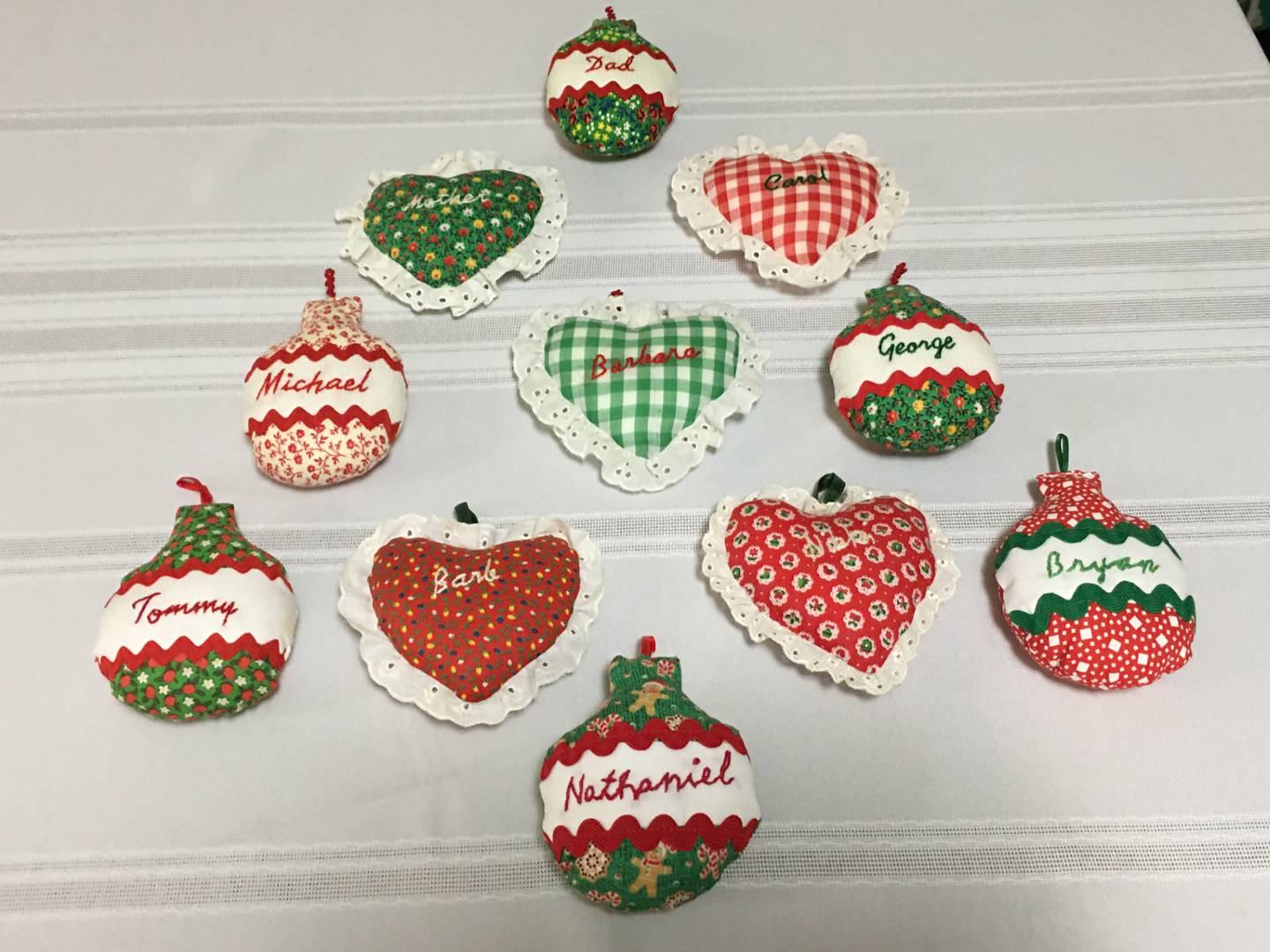 Ornaments shared by Carol Lukowski