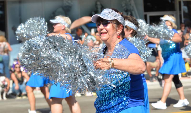 The "Dancing Grannies" of Milwaukee, Wisconsin, were a crowd favorite at the Harvest Time Parade held during the Autumn on Parade festival in Oregon on Sunday, Oct. 5, 2025.