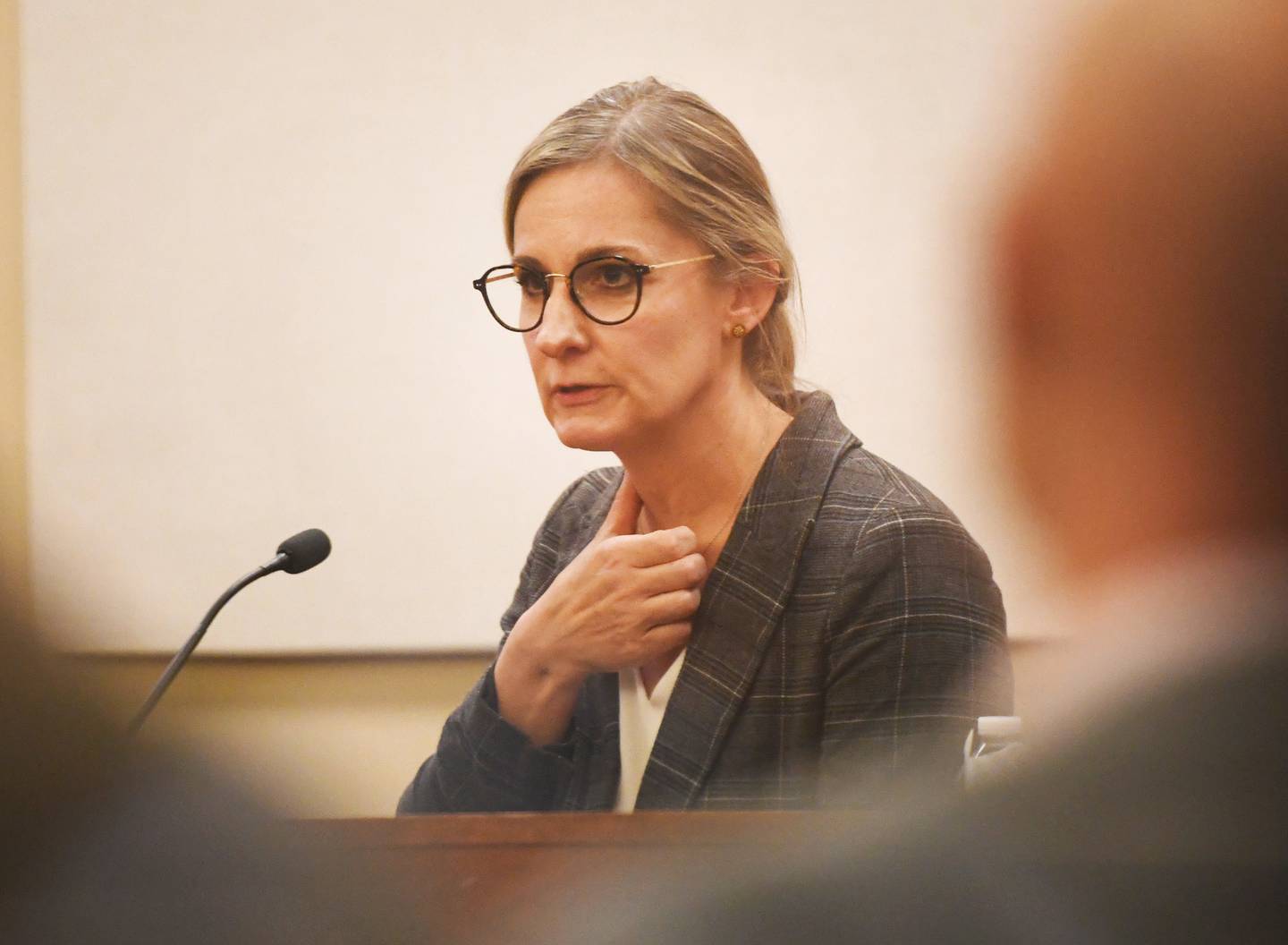 Forensic pathologist Dr. Hilary McElligott told jurors Thursday, Jan. 15, 2026 that Maggie Meyer suffered injuries to her neck consistent with strangulation and blunt force trauma to her back and shoulder before her body was found badly burned in her home in  October 2016.