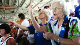 Cubs win one for the Gipper with Ronald Reagan’s oldest son throwing opening pitch