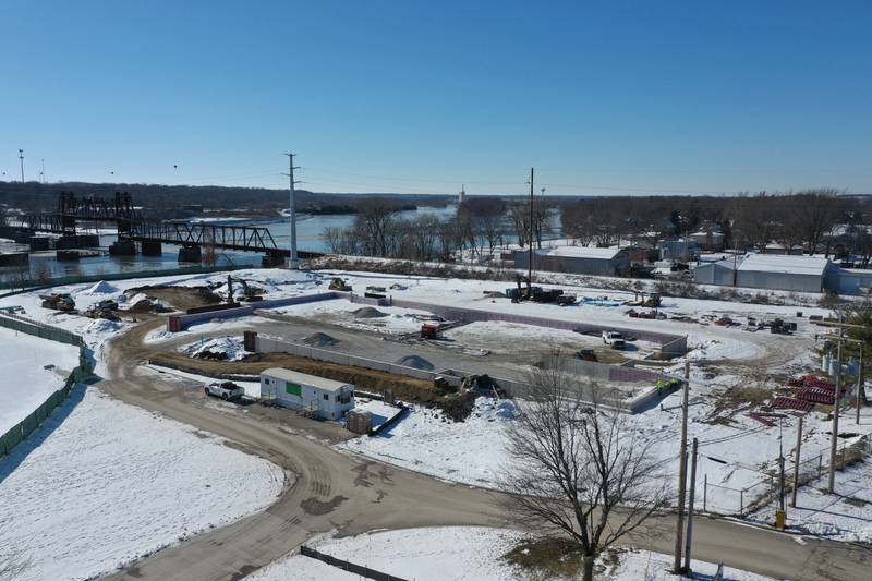 A view of the new riverfront YMCA on Feb. 1, 2023 in Ottawa. Construction on the $25.7 million, 67,000-square-foot riverfront YMCA continues to progress. The new facility is expected to be completed in the spring of 2024.