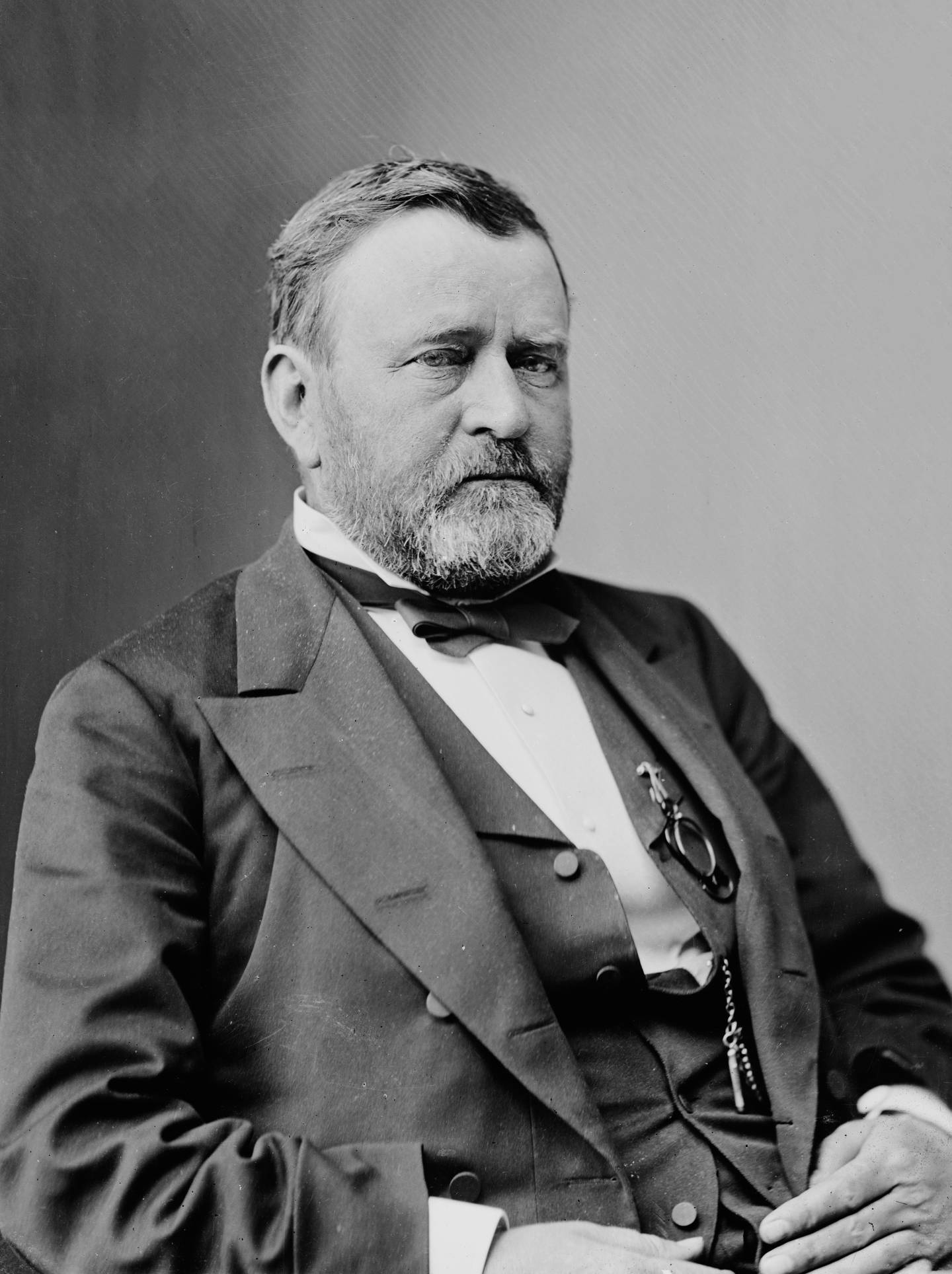 This image of Ulysses S. Grant is from the Brady-Handy photograph collection in the public domain care of the Library of Congress.