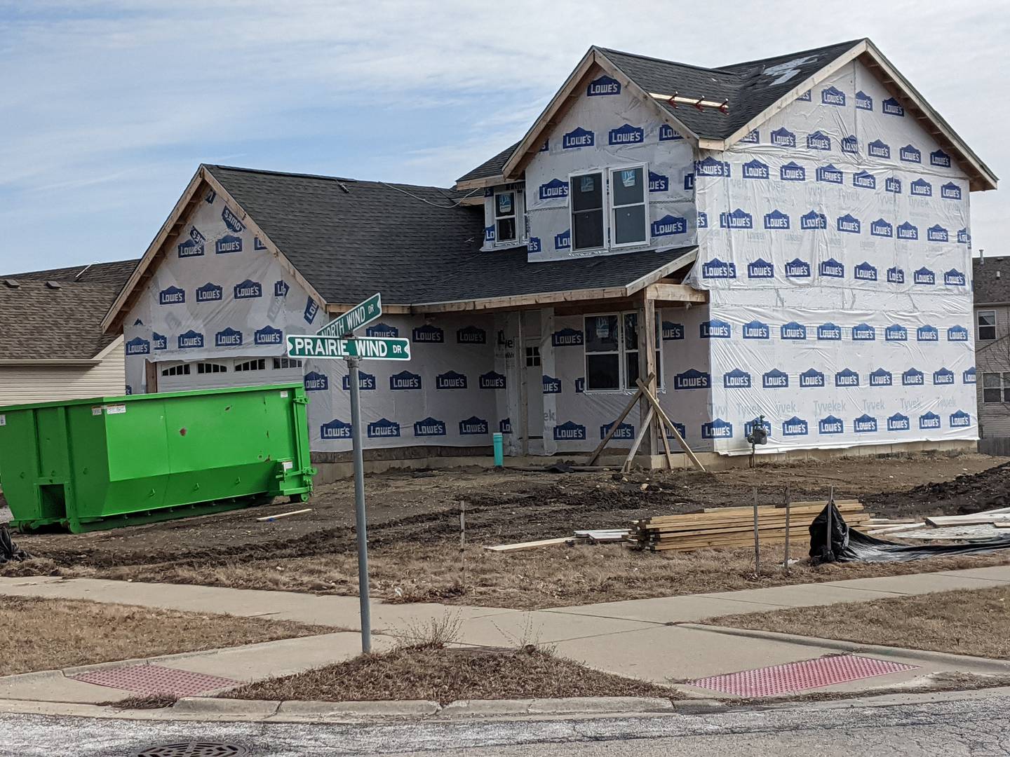 A stop sign will be installed at the North Wind Drive and Prairie Wind Drive in the Fairwind subdivision.