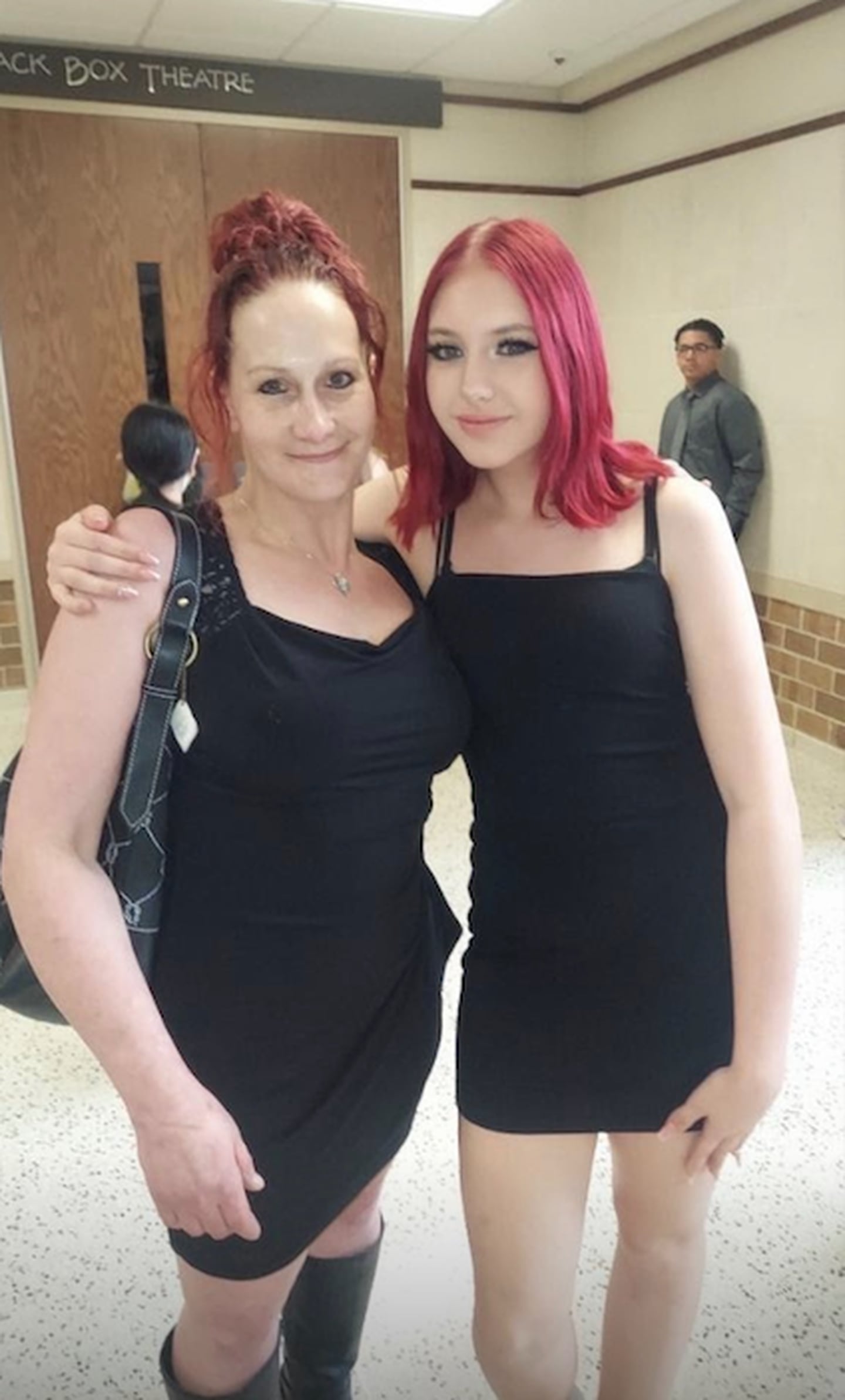 Mother Ericka Sasso (left) and daughter Gracie Sasso-Cleveland (right) pose for a photo after a concert and orchestra DeKalb High School in this 2022 photo. Gracie, 15, was found dead in a dumpster May 7, 2023. Timothy M. Doll, 29, of DeKalb, is charged with first-degree murder in her death.