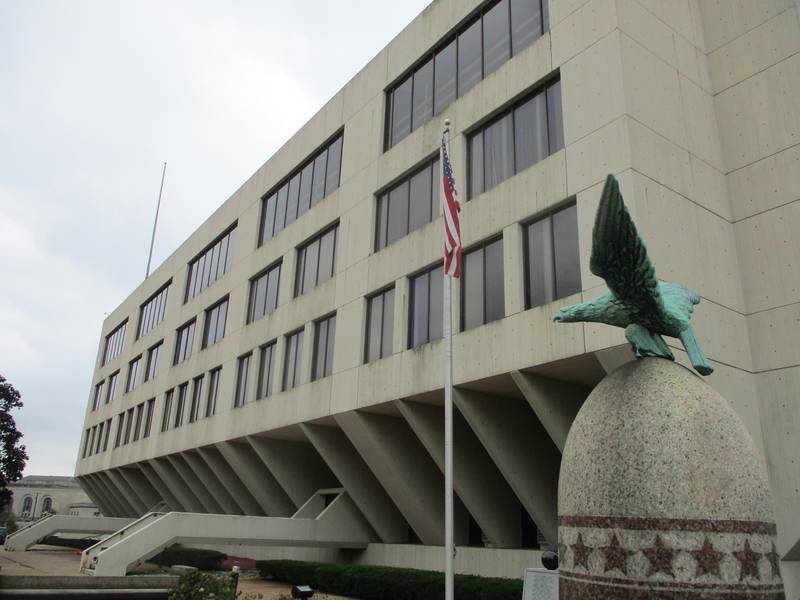 The old Will County Courthouse building in Joliet seen on Oct. 12, 2023.