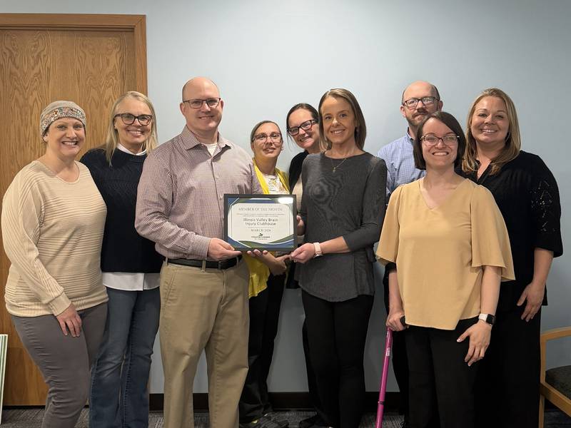Illinois Valley Brain Injury Clubhouse named Chamber Member of the Month