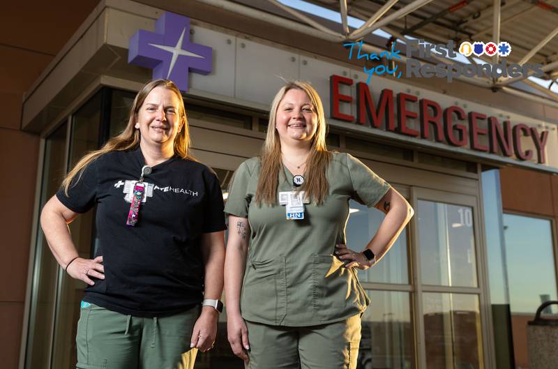 Rachel McDonnell and Casey Tschuemperlin are both Sexual Assault Nurse Examiners (SANE) at Advocate Sherman Hospital in Elgin. Photographed at Advocate Sherman Hospital in Elgin on Wednesday, March 20, 2024
