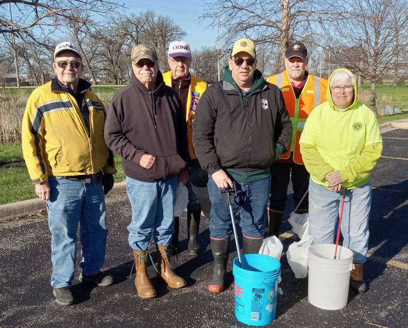 Members of the Sandwich Lions Club recently performed their first roadside cleaning walk of 2022 on Pratt Road.  Lions Clubs International has encouraged Lions clubs to actively address environmental issues in their local communities.  As a part of the DeKalb County Adopt-a-Road program, the club is committed to providing this service at least four times during each growing season.