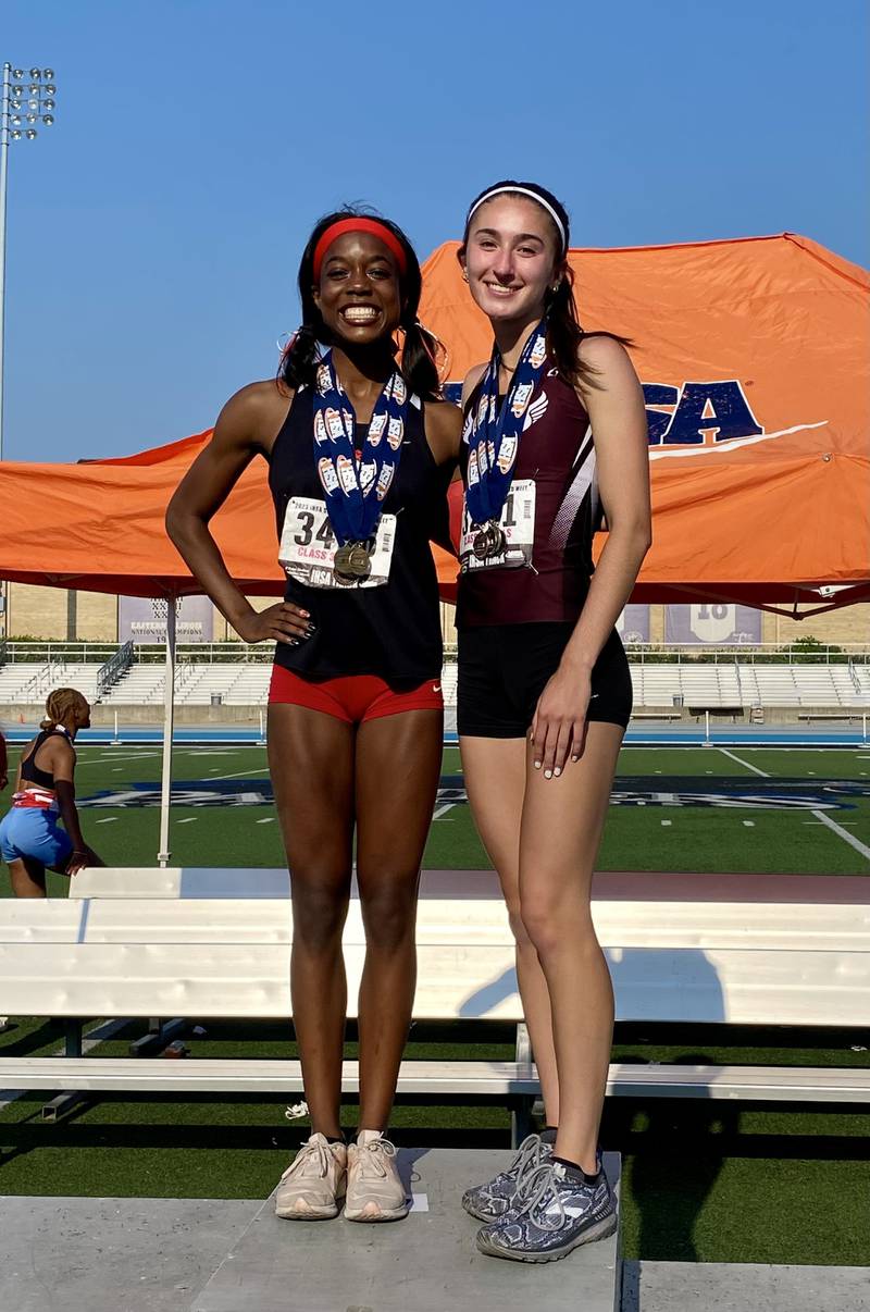 Huntley's Alex Johnson and Prairie Ridge's Rylee Lydon.