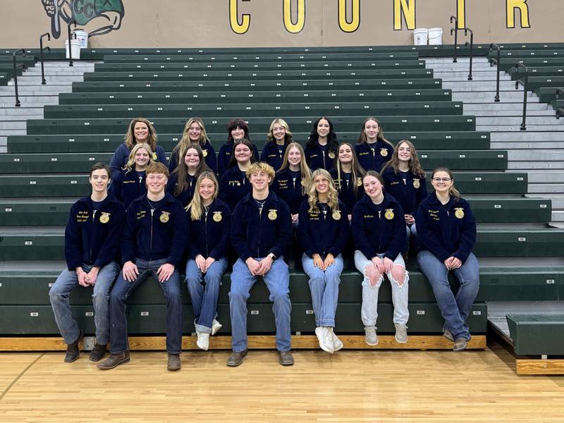 Members of the Grundy County FFA, which has students from all the Grundy County schools who attend the Grundy Area Vocation Center.