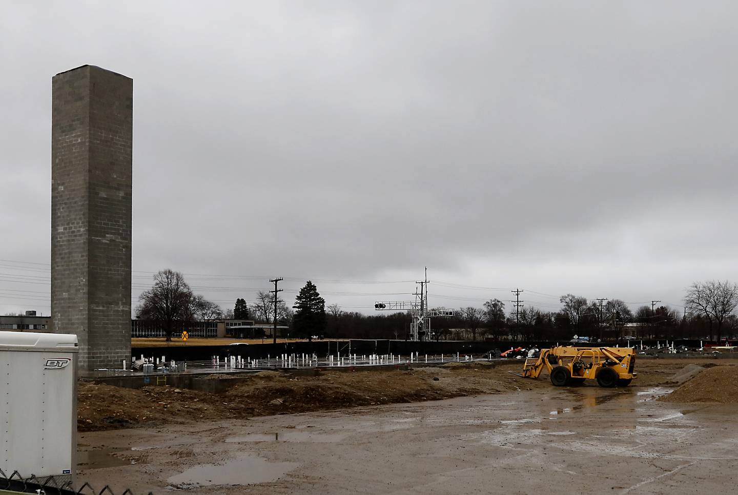 Construction has started on the Enclave at intersection of Crystal Lake Avenue and Main streets. The completed project near Downtown Crystal Lake with have 99 units.