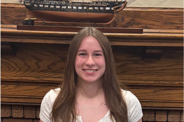 Ava Weatherford receives OTHS May Student of the Month Leadership Award