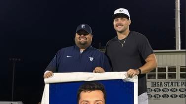 ‘It was amazing having him back’: Fieldcrest honors Cincinnati Bengals tight end, alum Cam Grandy