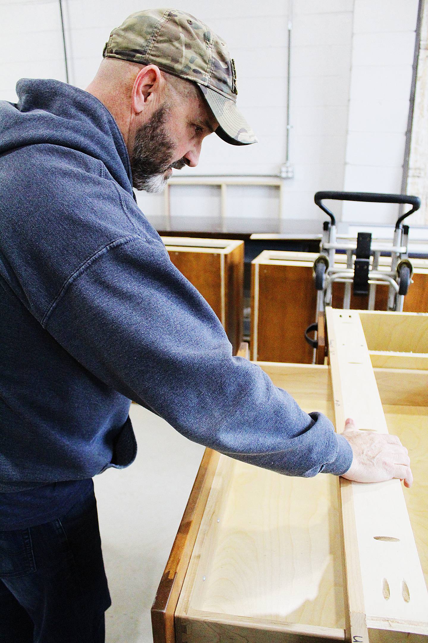 Sterling Woodworks co-owner Scott Hibbard spent more than 30 years in home construction before concentrating on cabinets and interior home improvements when he established Sterling Woodworks in 2022.