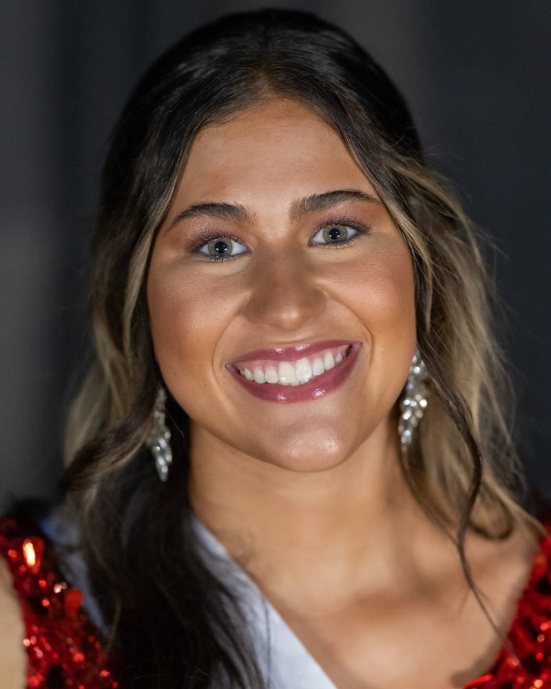 Ella Martin poses for a portrait after winning the title of 2025 Mendota Sweet Corn Attendant on August 8, 2025 in Mendota.