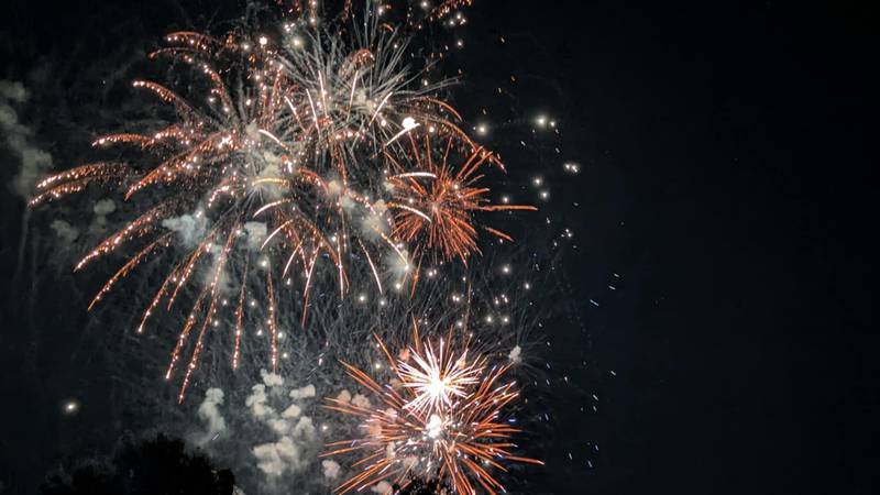 The Independence Day celebration on Thursday, July 3, 2025, at the Billie Limacher Bicentennial Park & Theatre in Joliet, culminated in a fireworks show over the river.