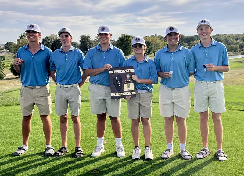The Ottawa boys golf team shot a 302 on Wednesday, Oct. 1, 2025 to win the Class 2A Geneseo Regional at Valley View Golf Club in Cambridge. It was the Pirates' seventh consecutive regional title.
