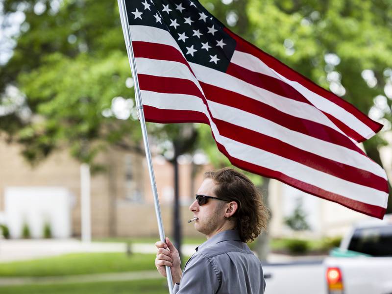 Protesters gather in Sterling for ‘Good Trouble Lives On’ rally