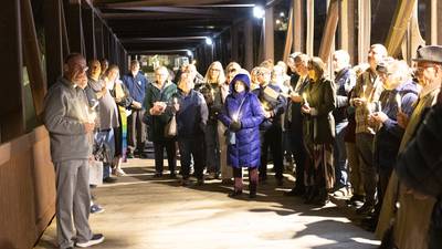 Photos: Faith leaders, crowd gathers for interfaith peace vigil in Batavia