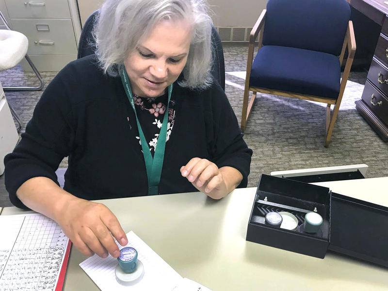 Fazekas described the various City Seals in her office Friday. They're used to affix an official document like city permits, ordinances, licenses and more. She said she doesn't believe the Municipal Code allows Deputy Clerk Ruth Scott to use the seals in her absence, while Mayor Smith and City Manager Bill Nicklas have said her actions are impeding city business.