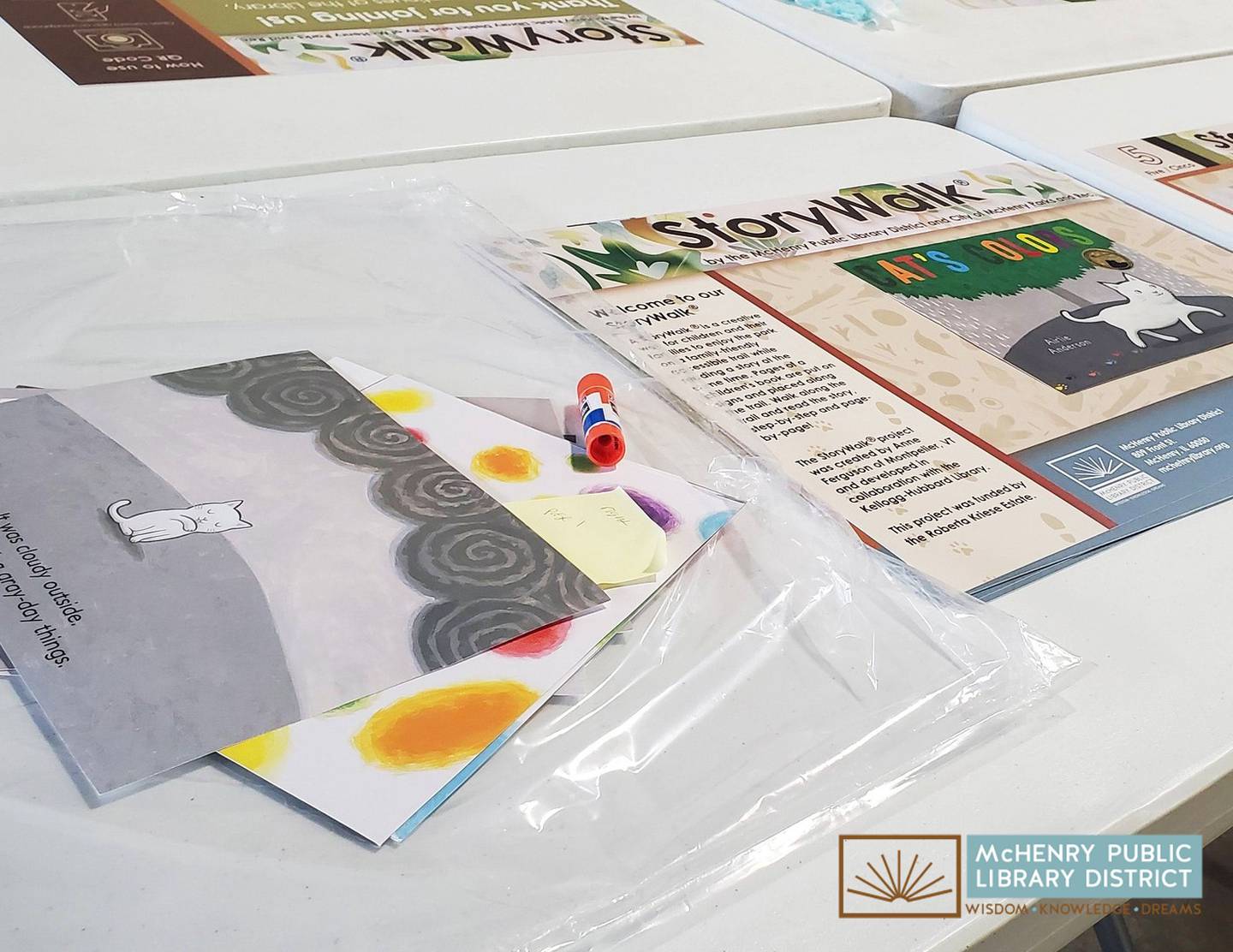 The McHenry Public Library and the city of McHenry’s Parks and Recreation Department installed a StoryWalk adventure in the newly created nature park at Knox Park.