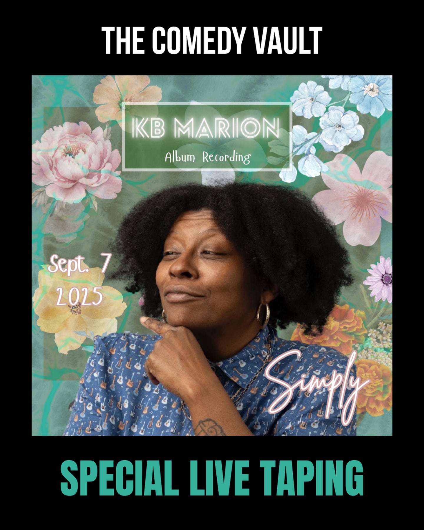 KB Marion will perform at The Comedy Vault Sept. 7, 2025.