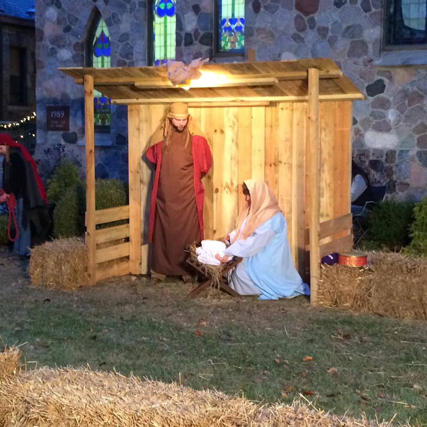 A “Living Nativity” production displays and recreated the birth of Jesus as told by the Christian Bible.