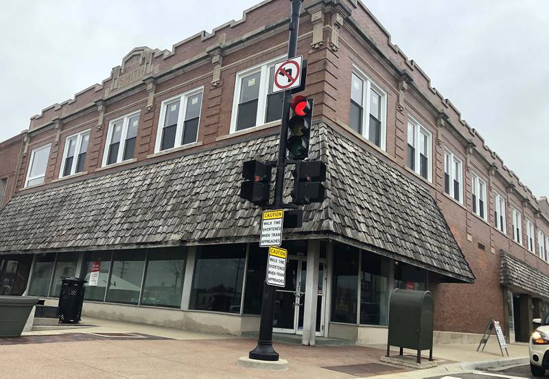 The former Sandberg men's clothing store at 101 W Front Street in Wheaton has been sold to a limited liability company.