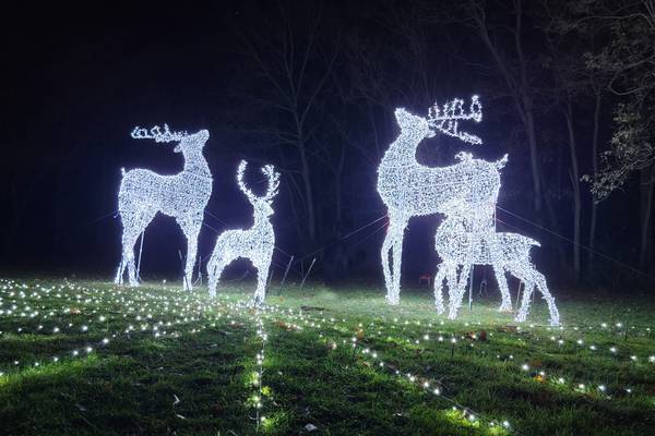 Illuminated holiday light shows, displays in Kane County