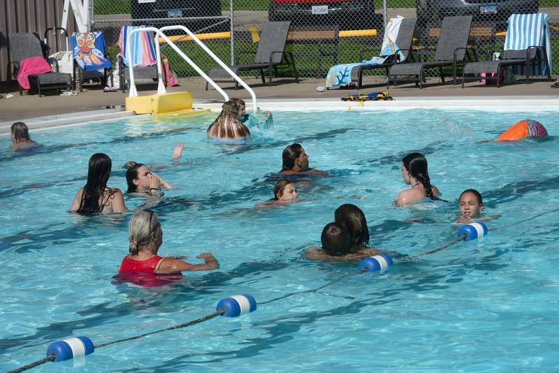 The Polo Pool was one of the places to escape the heat on Monday, July 28, 2025.
