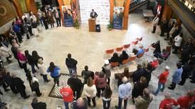 Hands Around the Courthouse in Kane County raises awareness of child abuse