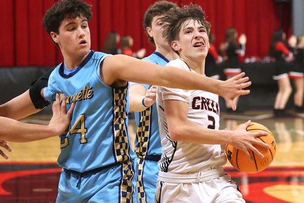 Photos: Indian Creek, Marquette boys basketball meet on hardwood in Shabbona