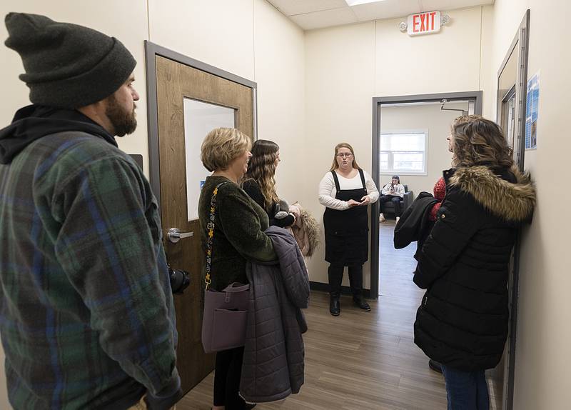 After the ribboncutting, YMCA Child Care Center Director Heather Grobe led a tour of the facility Wednesday, Jan. 15, 2025.