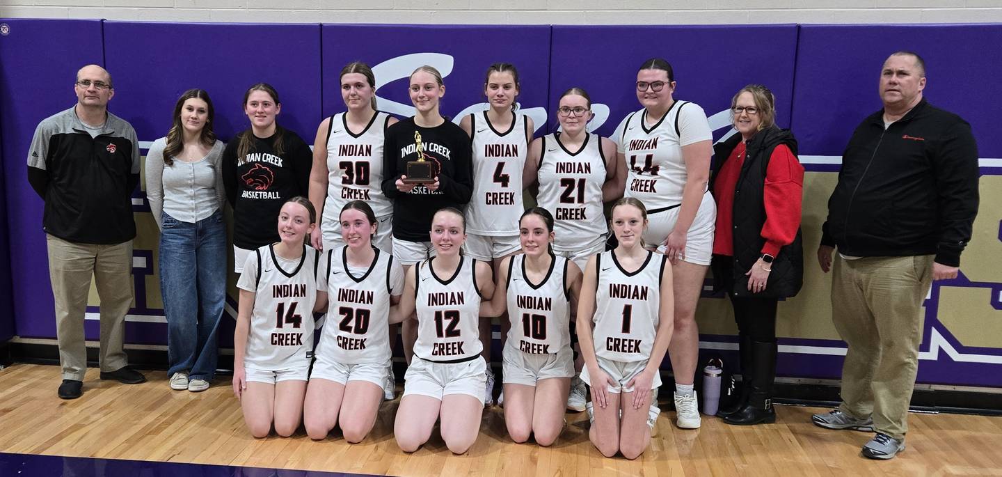 The Indian Creek girls basketball team fell 43-22 to Serena in the championship game of the 45th annual Little Ten Conference Tournament at Serena on Friday.
