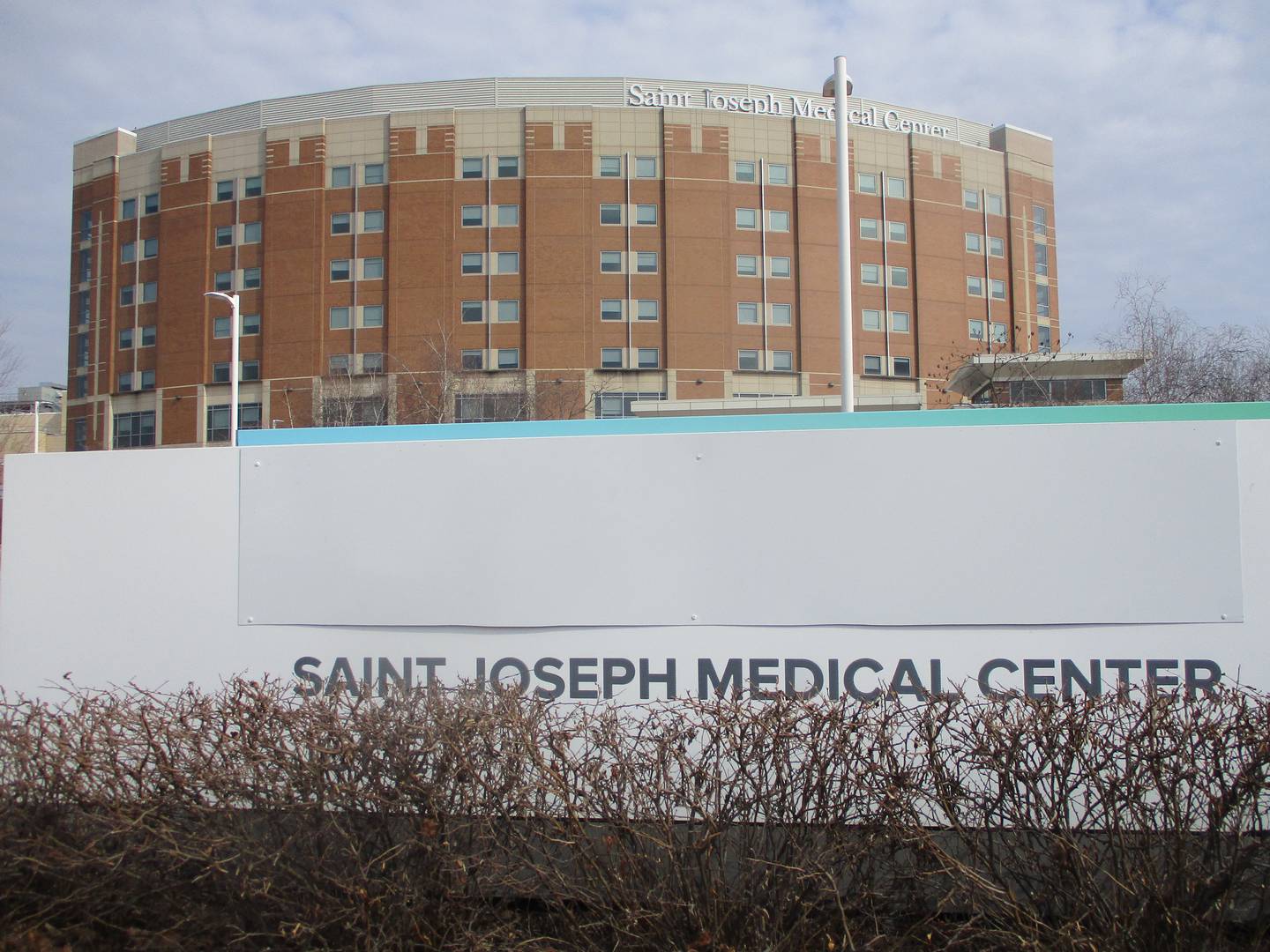 Saint Joseph Medical Center in Joliet is now owned by Prime Healthcare, a transaction that was completed Saturday. Signage around the hospital indicating previous ownership has been covered up.  March 3, 2025