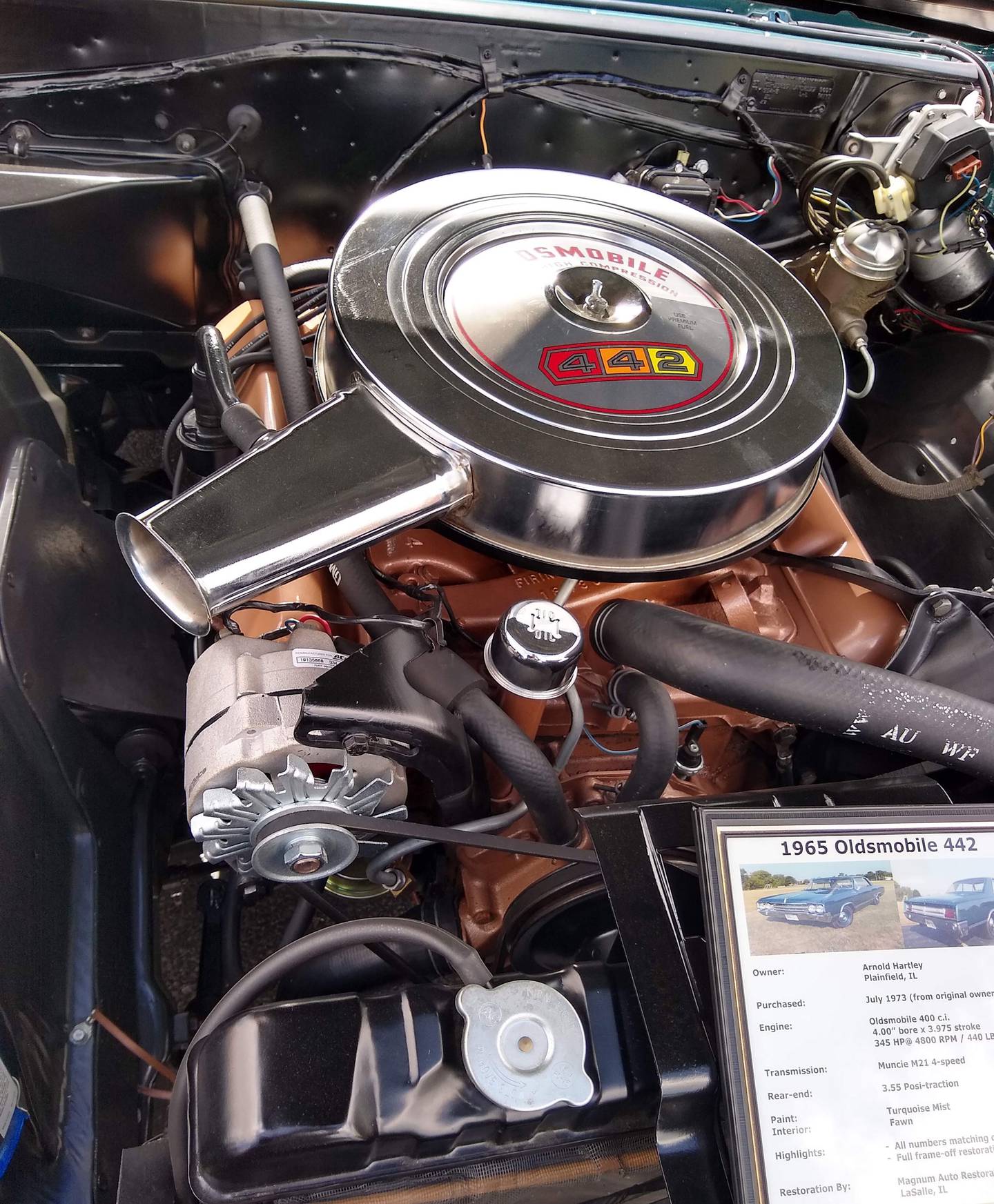 Photos by Rudy Host, Jr. - 1965 Oldsmobile 442 Engine