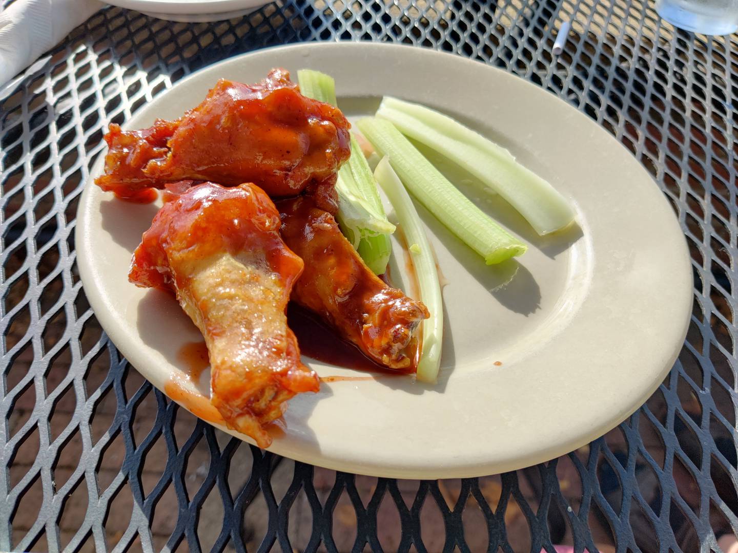 Wings with honey barbecue sauce at Pal Joey's in downtown Batavia.