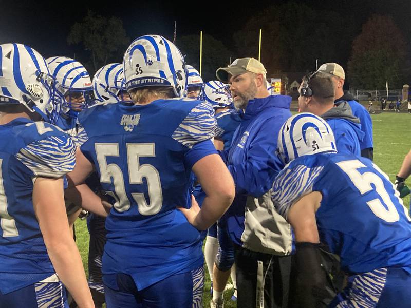 Ryan Pearson and the Princeton Tigers defeated Mercer County 57-20 at Bryant Field on Friday. It was Pearson's 100th career win.