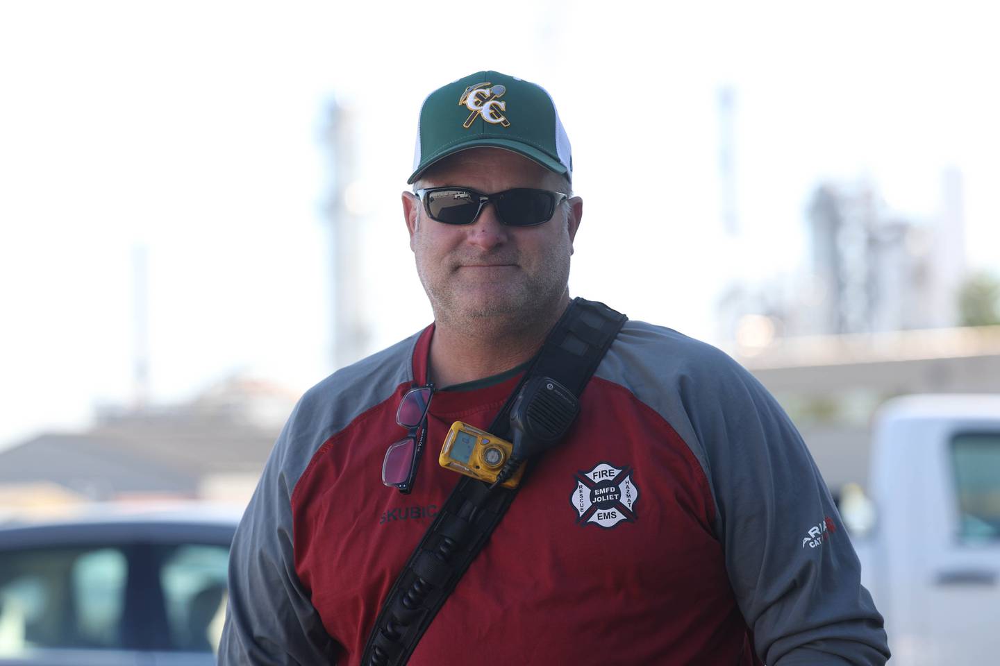 Craig Skubic is seen at the ExxonMobil plant in Joliet Thursday, Sept. 8, 2022, in Joliet. Skubic's father also worked at the plant before retiring.