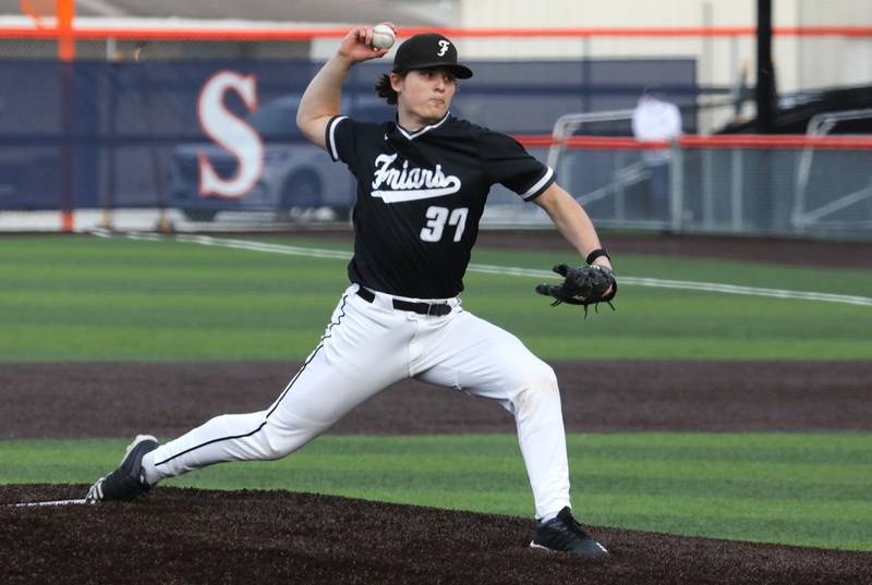 Senior right-handed pitcher Michael Sosna has helped Fenwick capture the Chicago Catholic League White Division title and already top last season’s 17-win total.