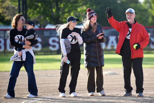 Bishop McNamara, Bradley-Bourbonnais softball come together to strike out cancer